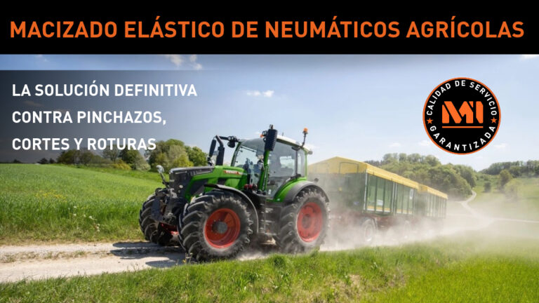 Macizado elástico para neumáticos agrícolas: protección frente a pinchazos, cortes y paradas imprevistas