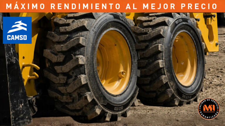 CAMSO: neumáticos para maquinaria compacta de construcción, preparados para terrenos exigentes