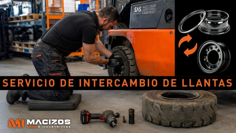 Servicio de llantas de intercambio para carretillas elevadoras: la solución más rápida y eficiente para evitar paradas